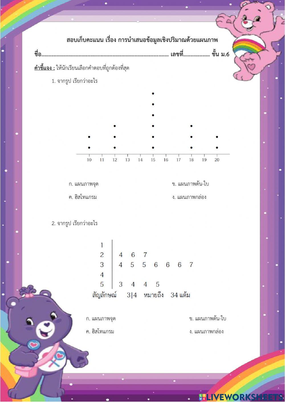 ข้อสอบเก็บคะแนน