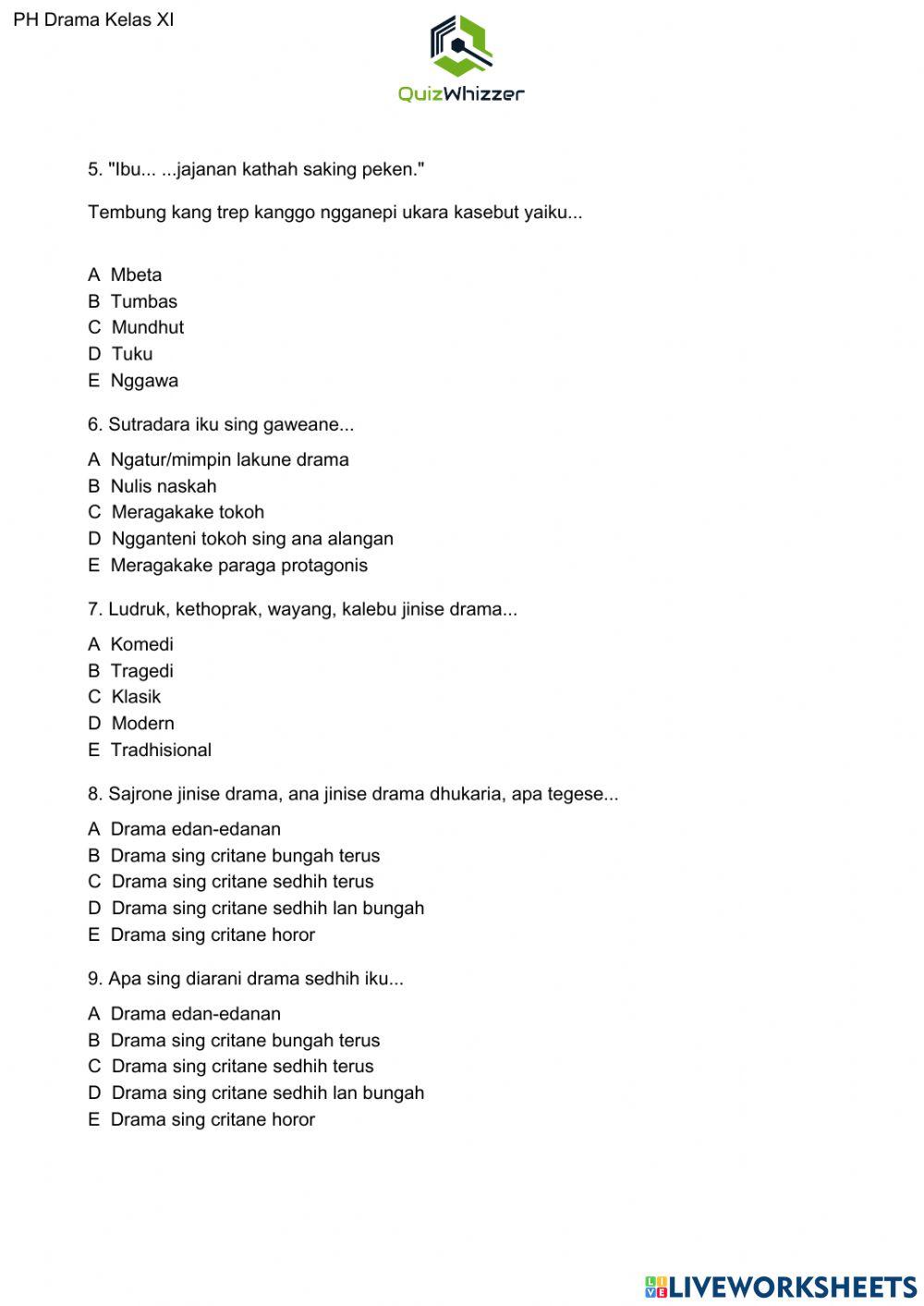 PH Bahasa Jawa Drama