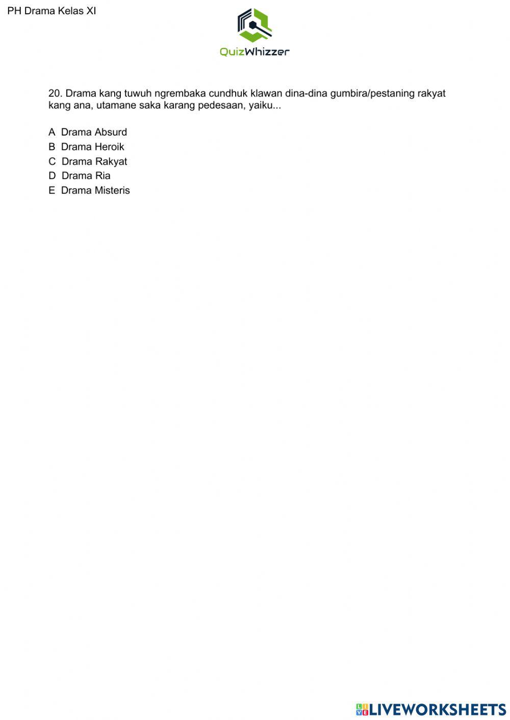 PH Bahasa Jawa Drama