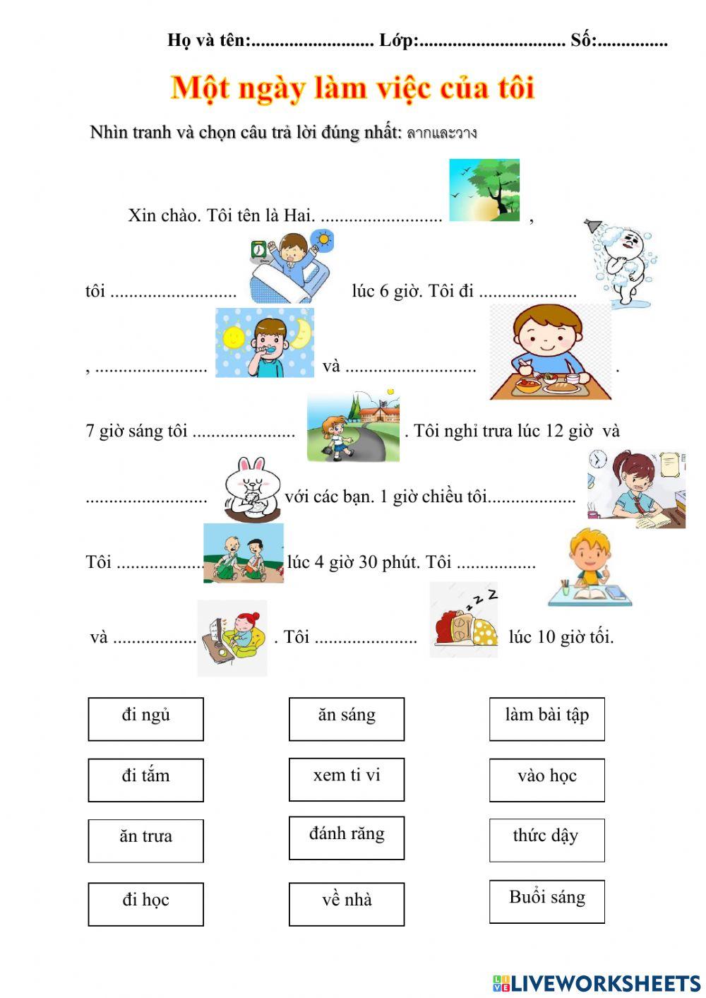 Một ngày làm việc của tôi