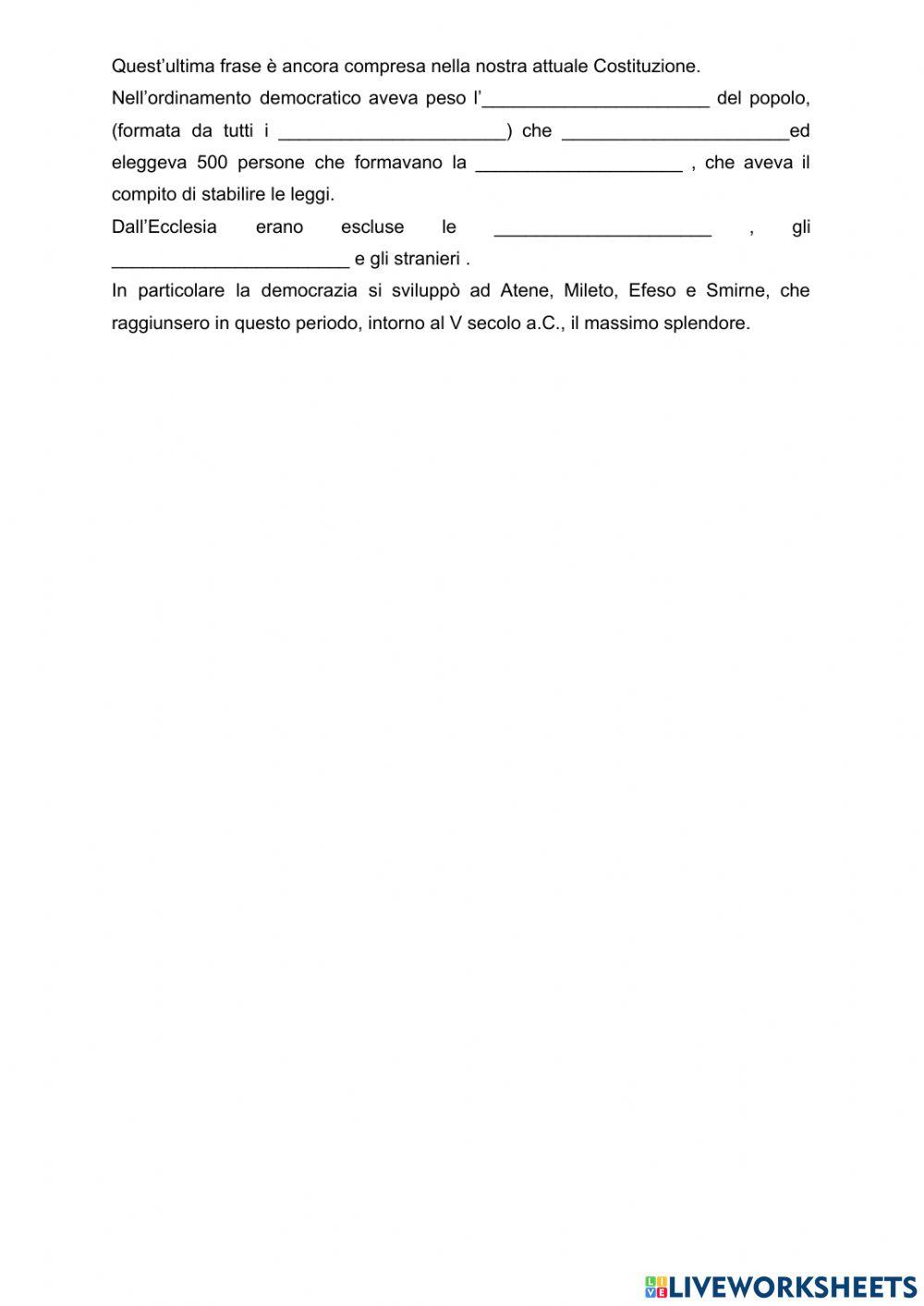 Il governo di Sparta e Atene