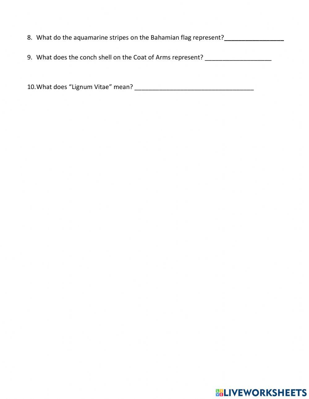 Pride in Our Nation- Test- Social Studies