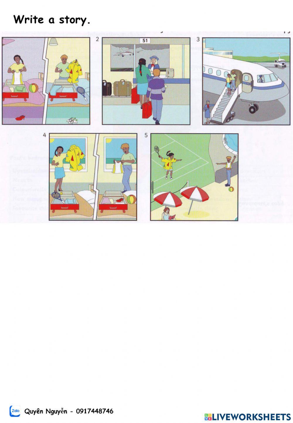 Flyers 3 - Write the stories