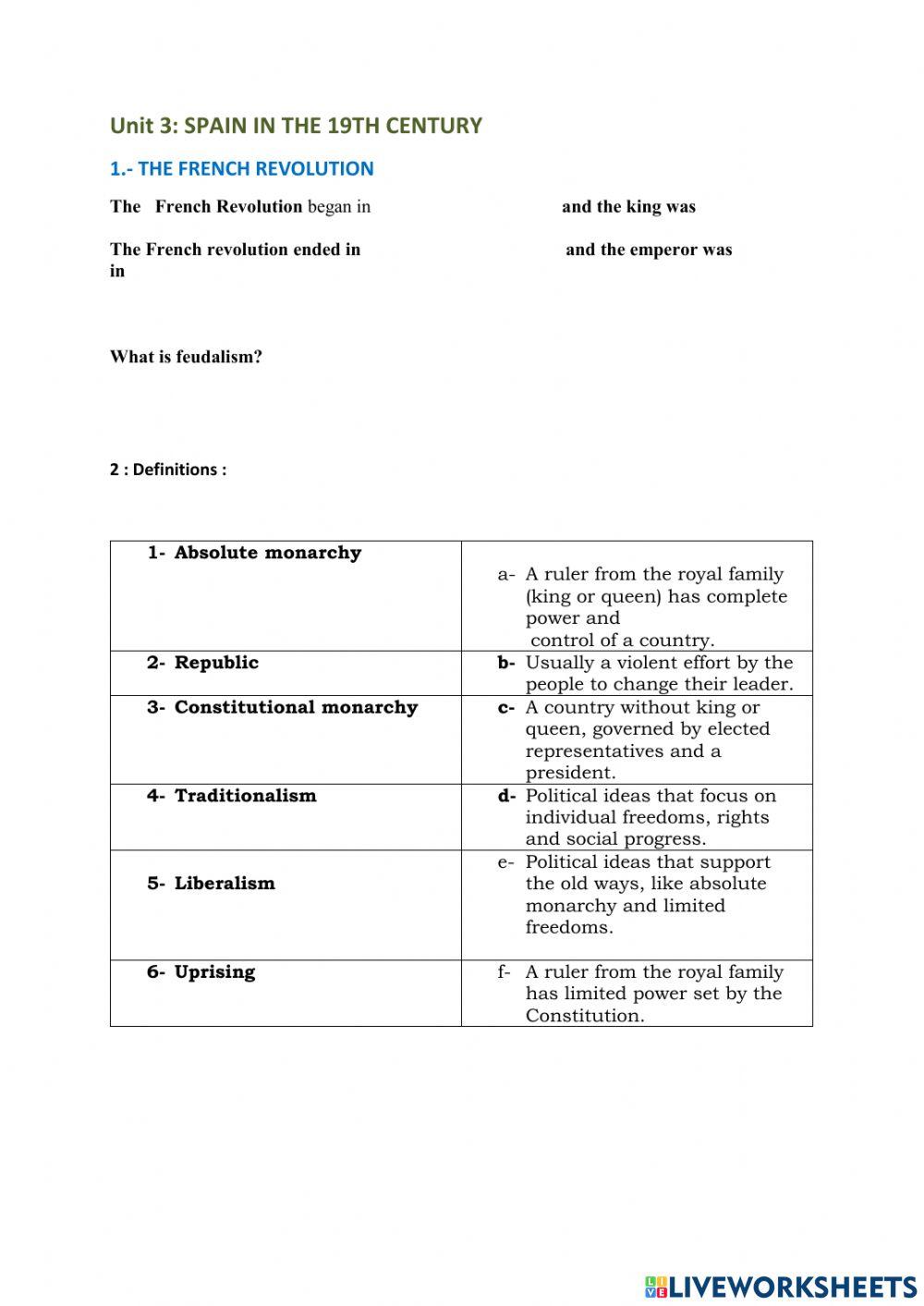 Spanish 19th century