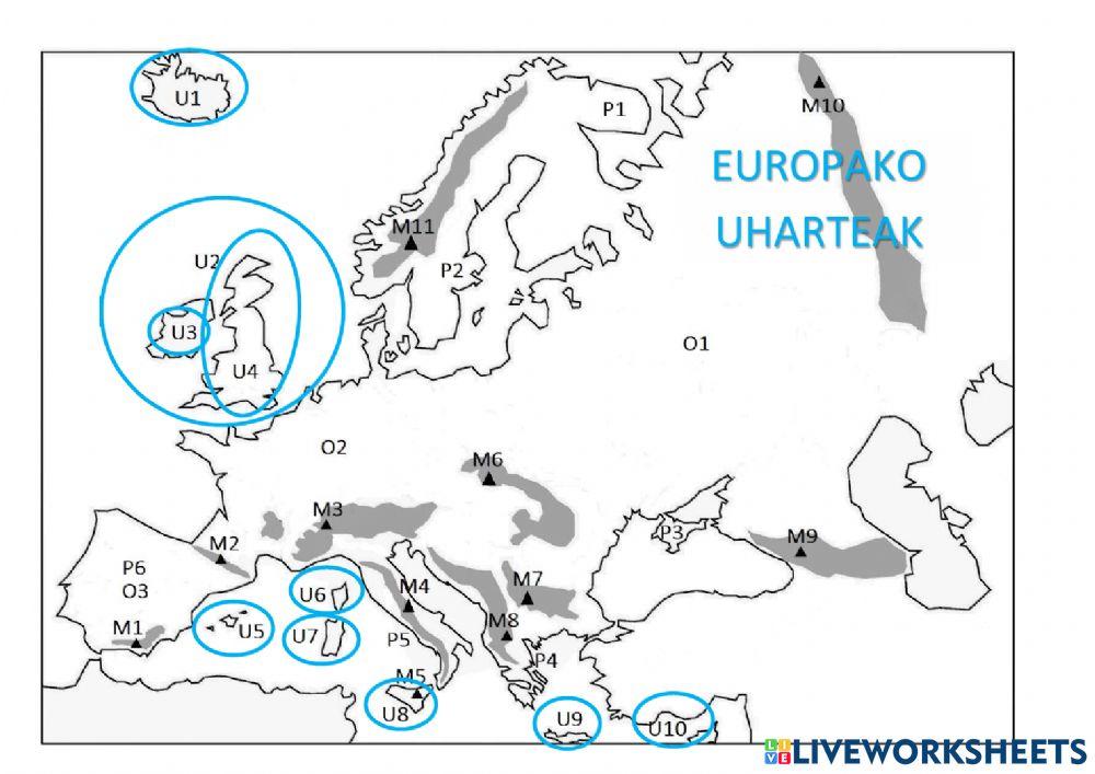 Europa geografia fisikoa