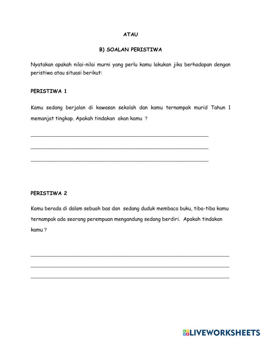 Saolan bergambar dan peristiwa