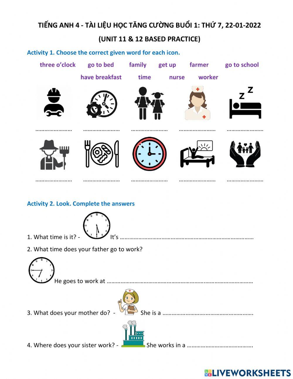 English pratice for children