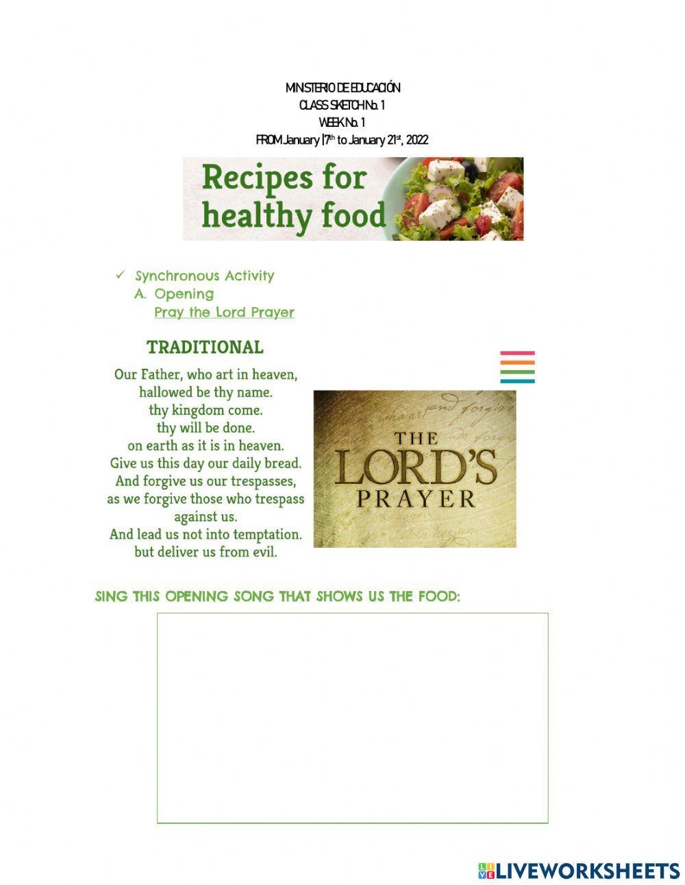 Recipes for Healthy Food