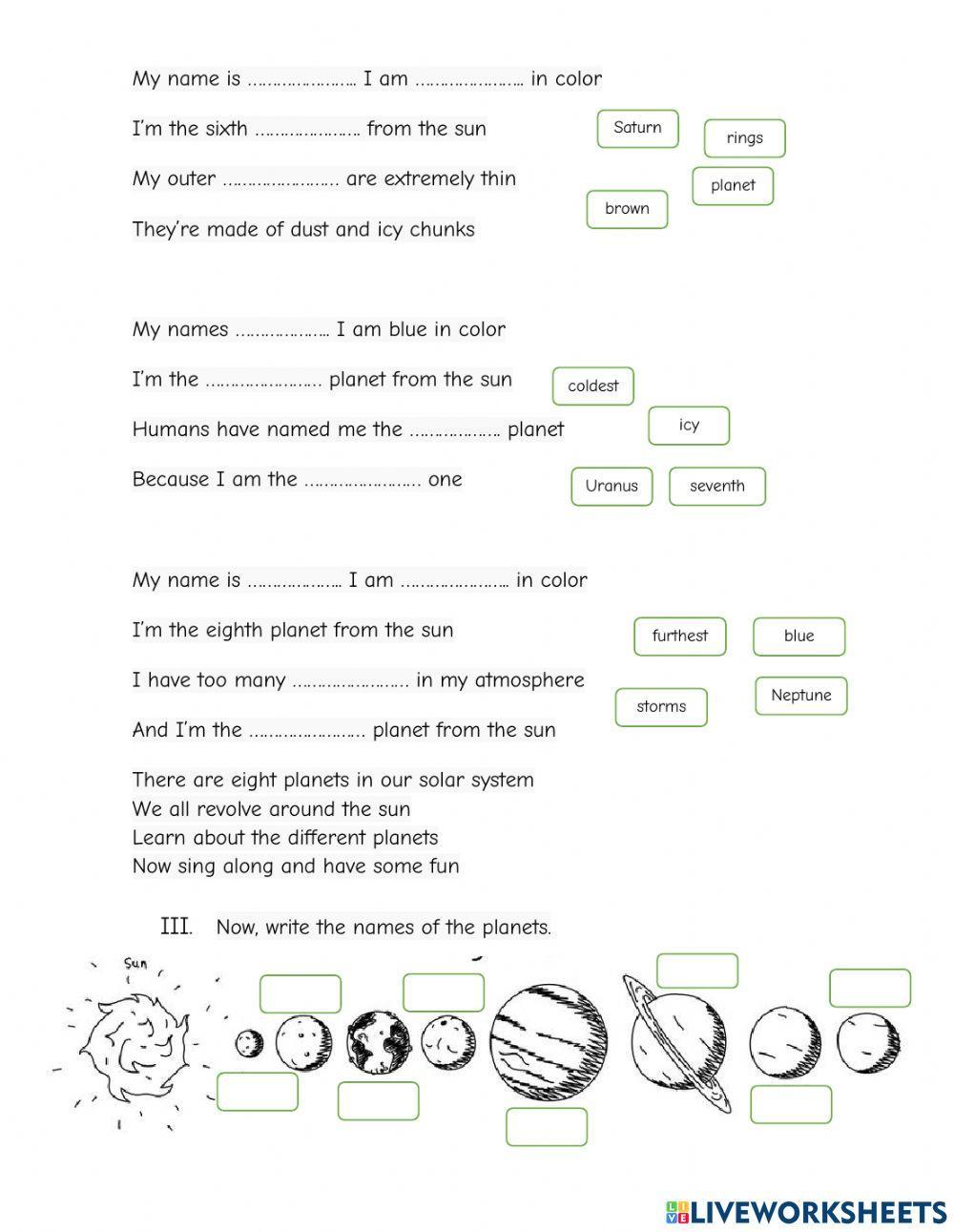 The Planet Song The Planet Song