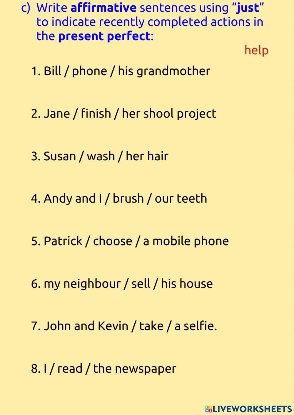 Present perfect practice - 4