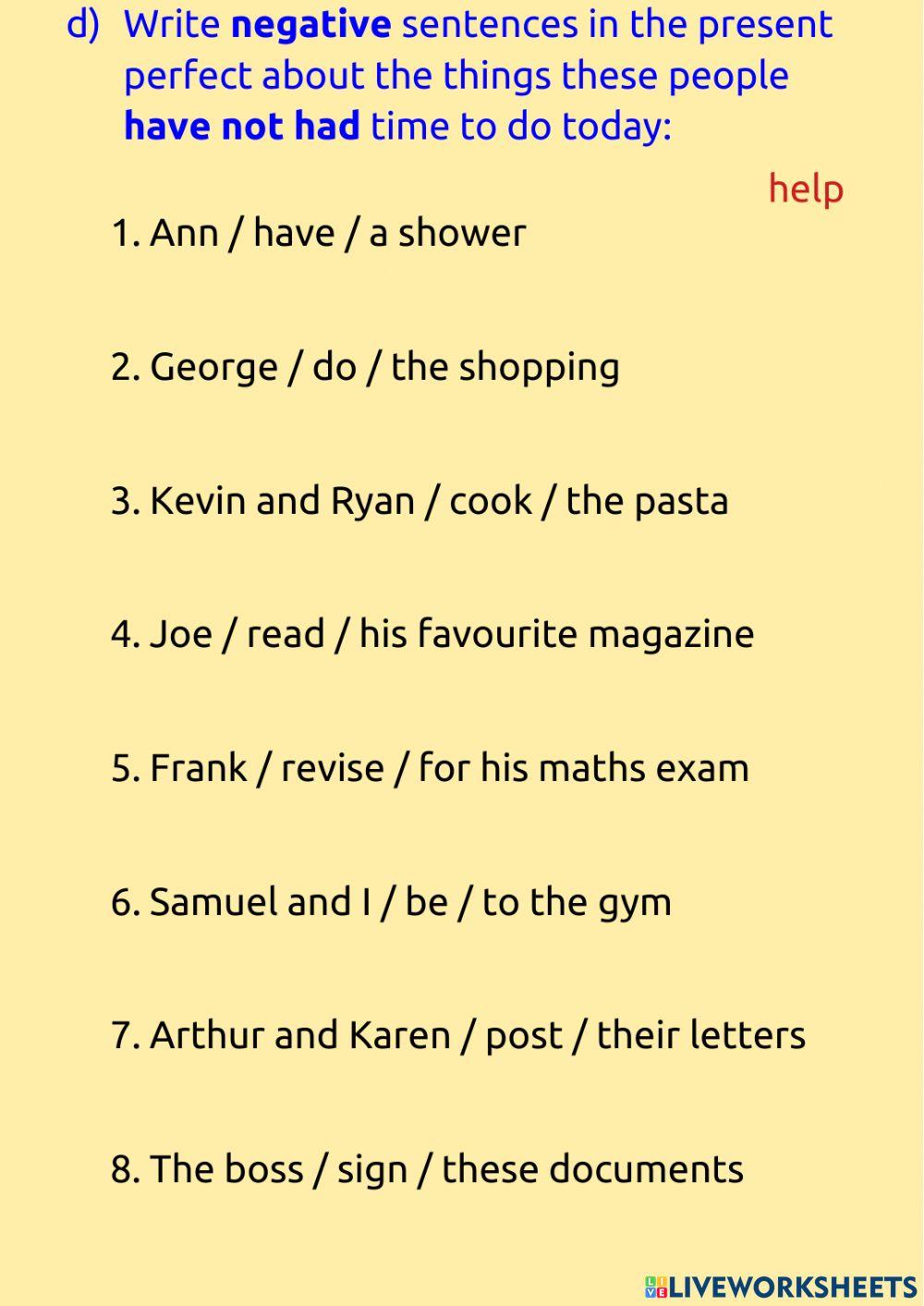 Present perfect practice - 4