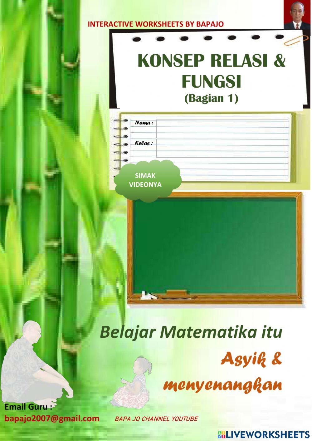 Relasi dan fungsi