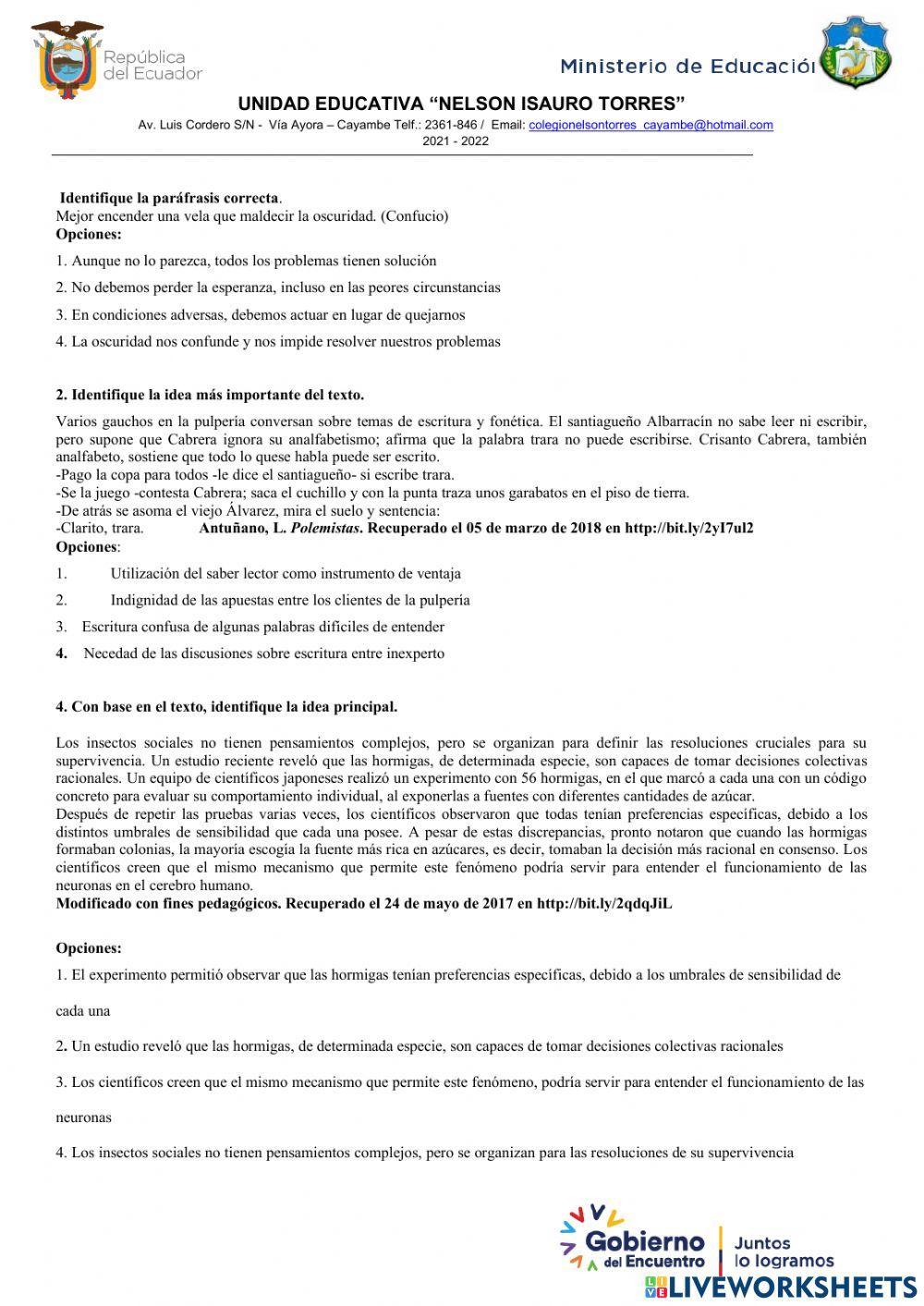 Examen 1er quimestre