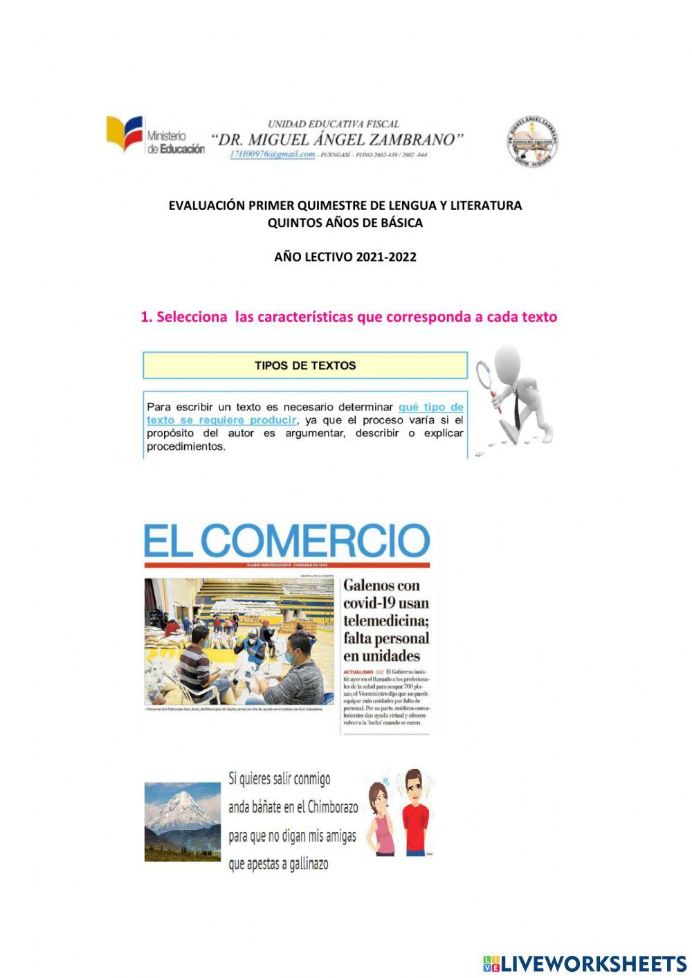 Primer quimestre lyl