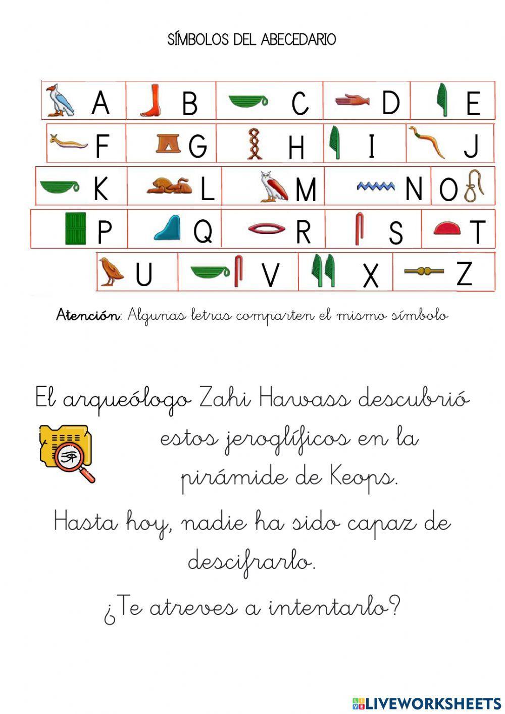 JEROGLÍFICO EGIPCIO