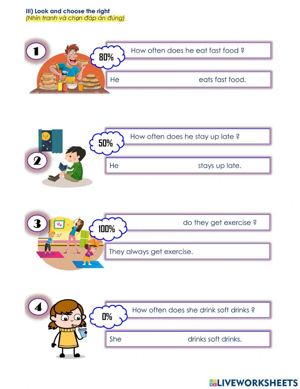 Adverbs of Frequency (always-often-sometimes-never)