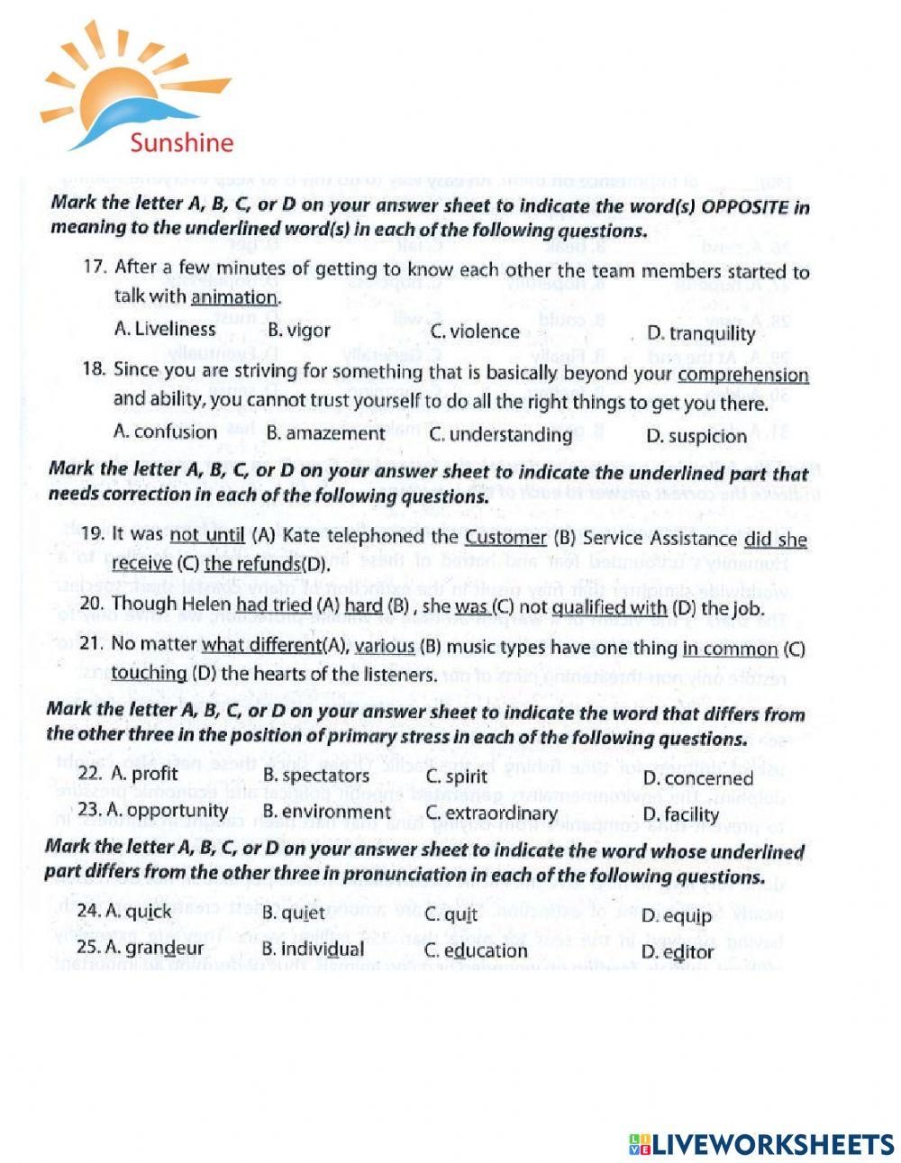 THPT - Practice test 10