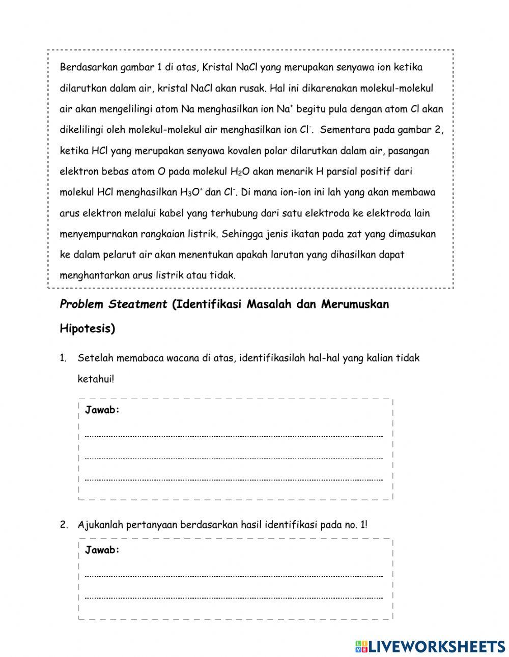 Jenis Elektrolit berdasarkan Ikatannya