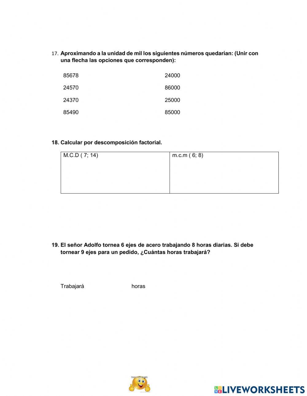 Examen NEE I quimestre 6to