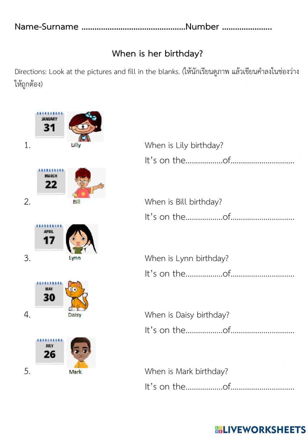 When is her birthday