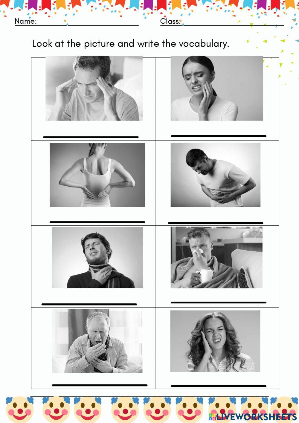 Health problem online exercise for | Live Worksheets