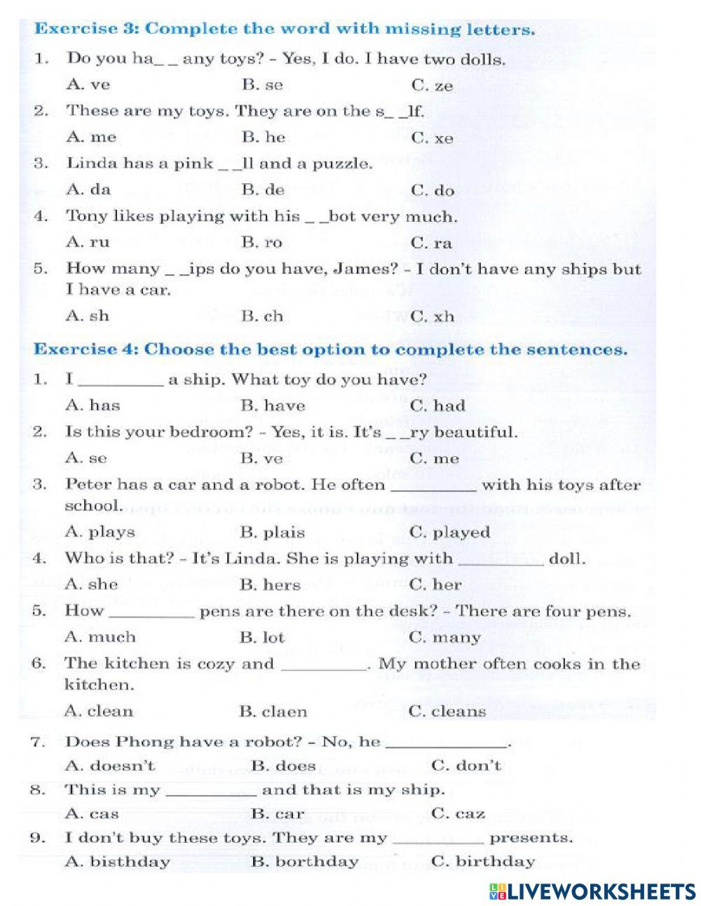 Do you have any toys?