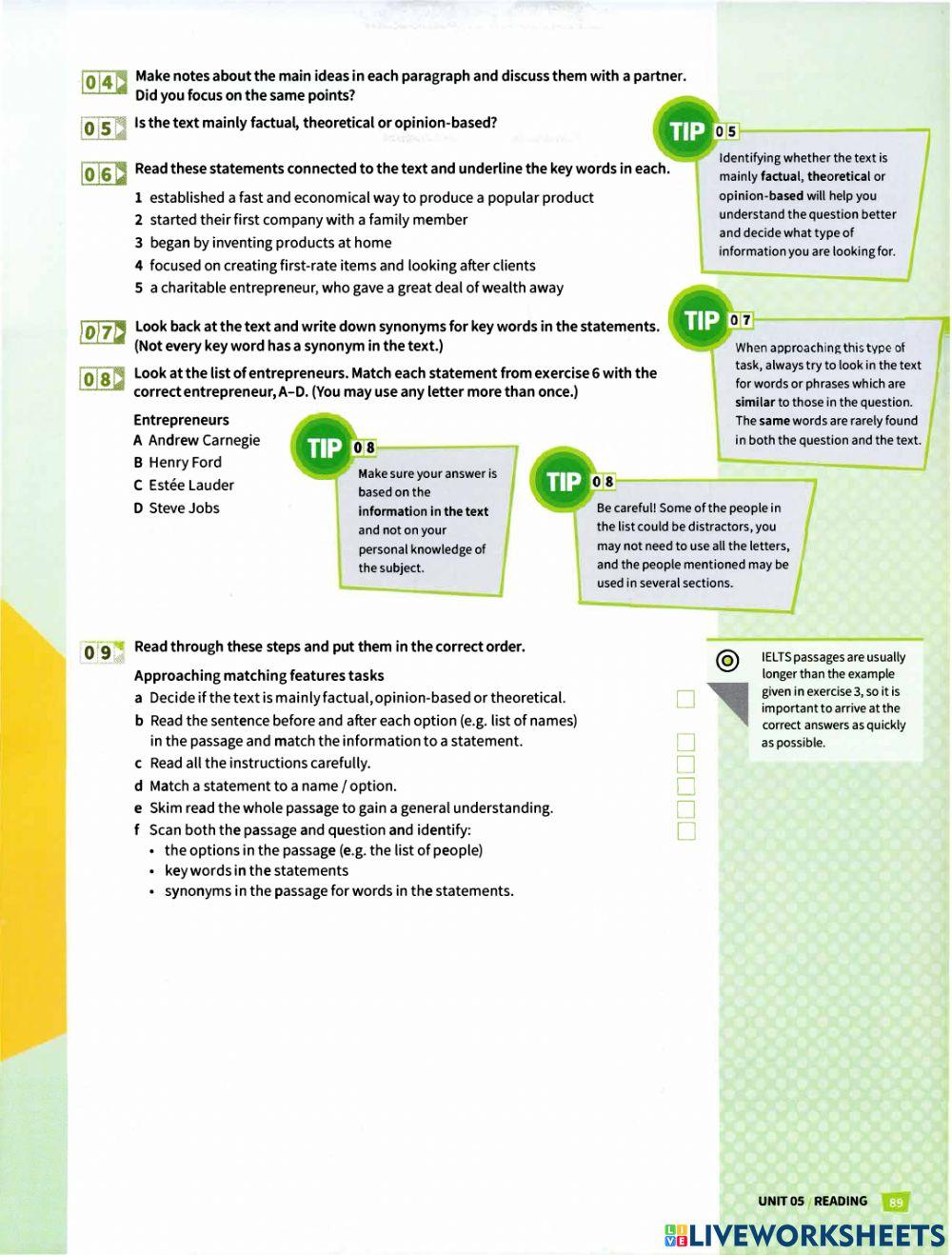 Mindset for IEL… | Free Interactive Worksheets | 3978729