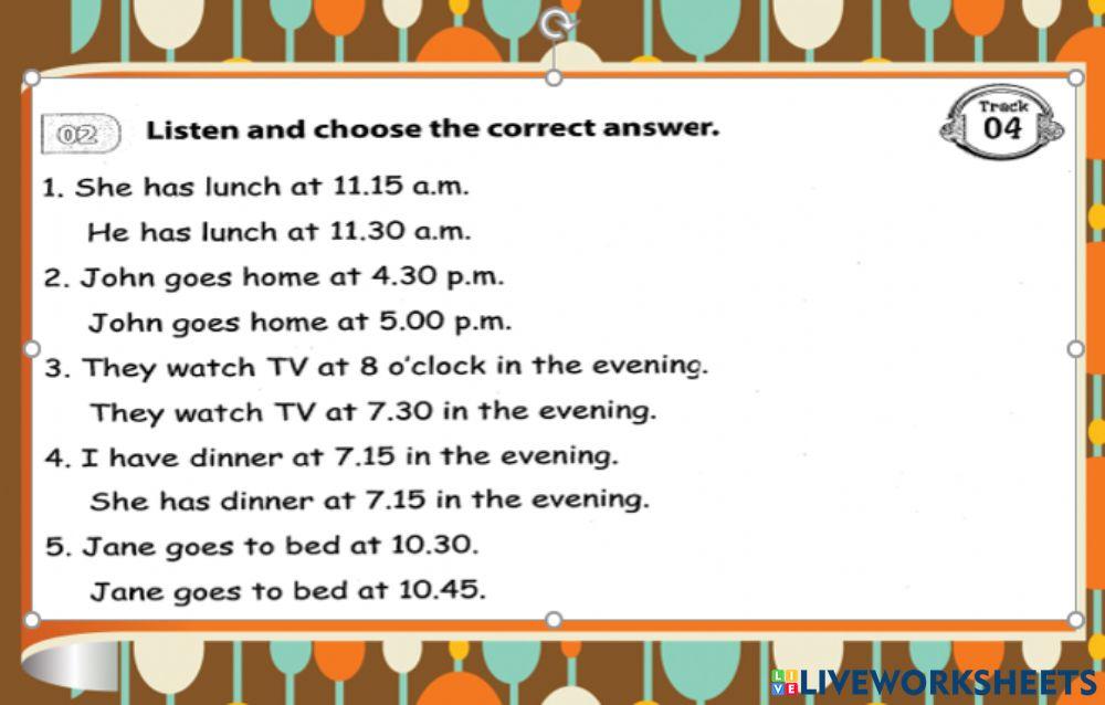Listen and choose the sentence u11-G4
