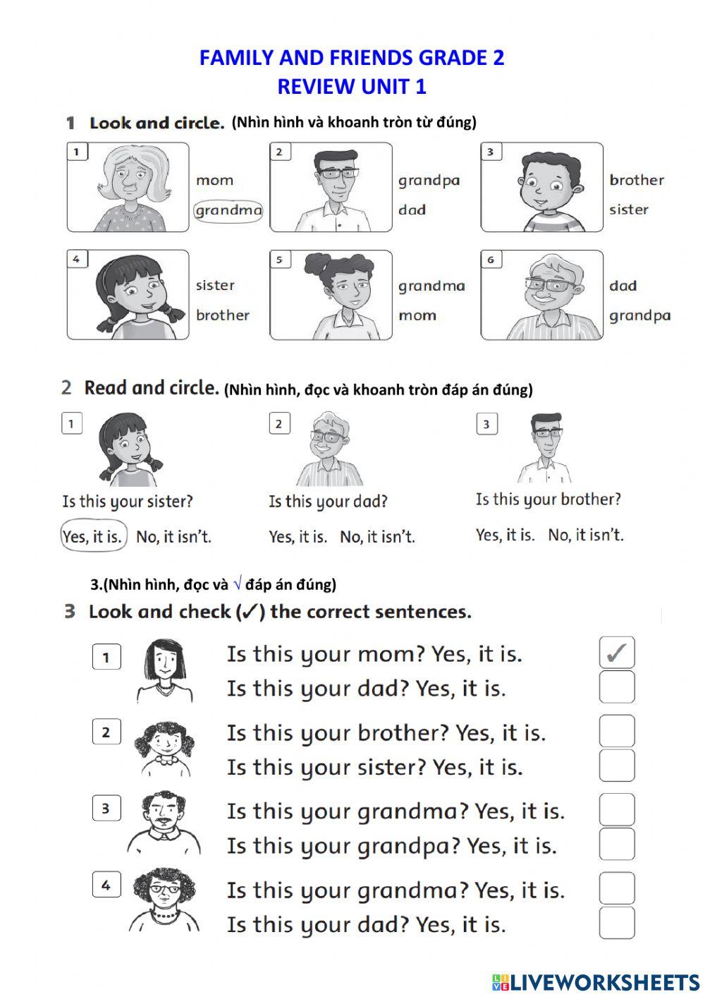 Unit 1- Is this your mom?