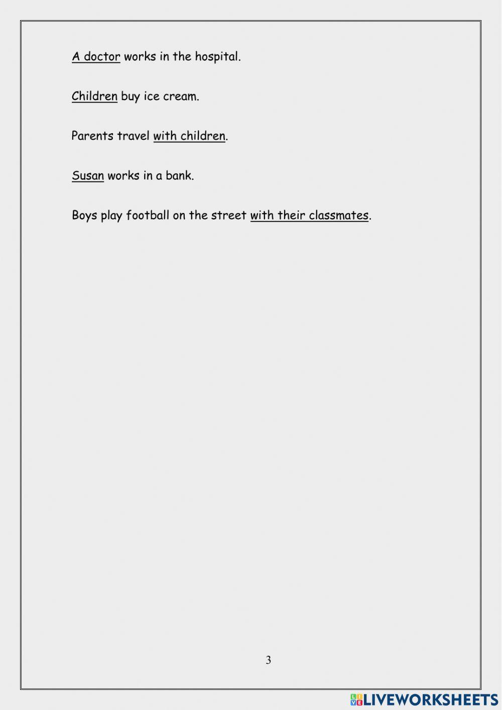 Subject and object questions present simple