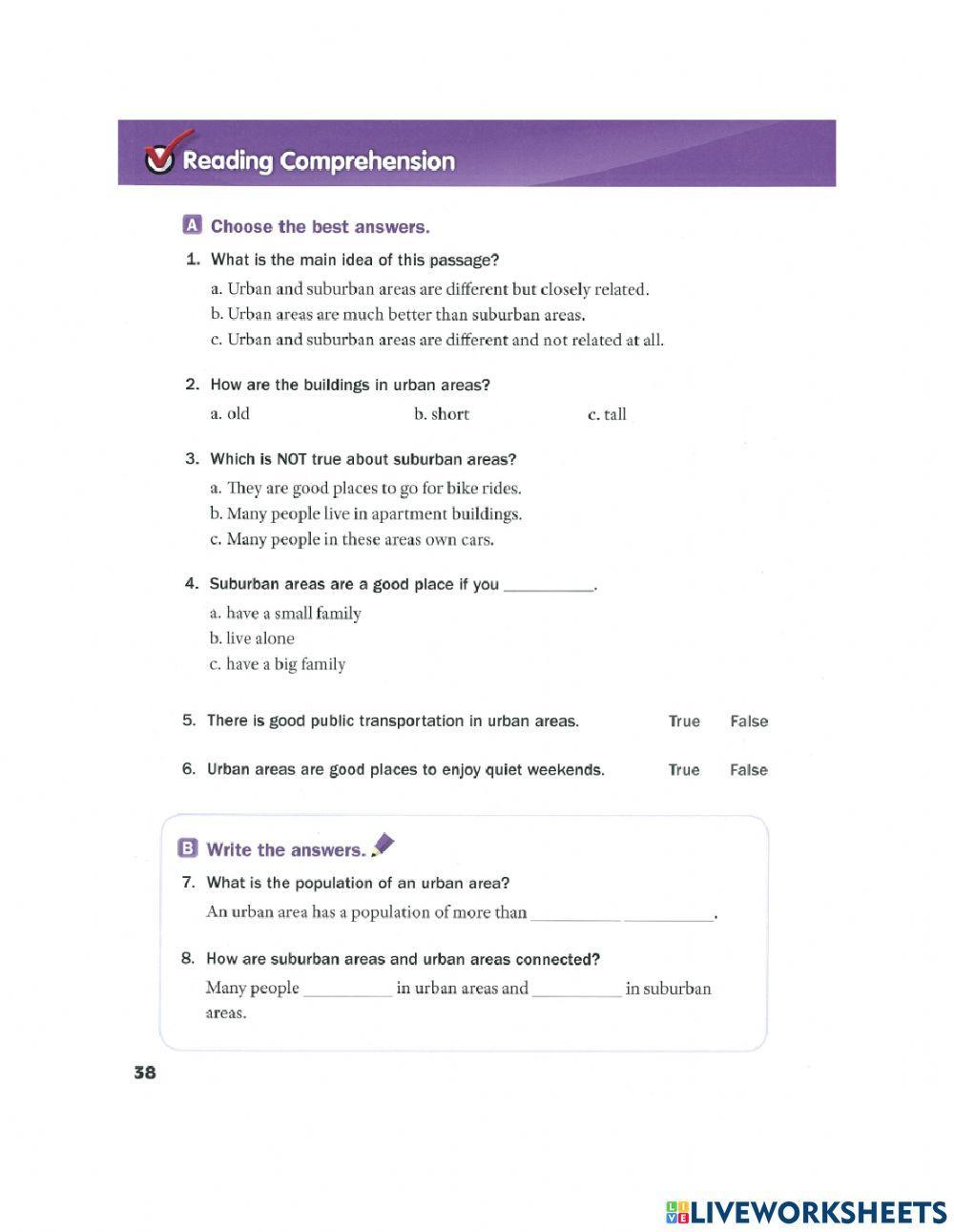 EL2 - Urban and Suburban