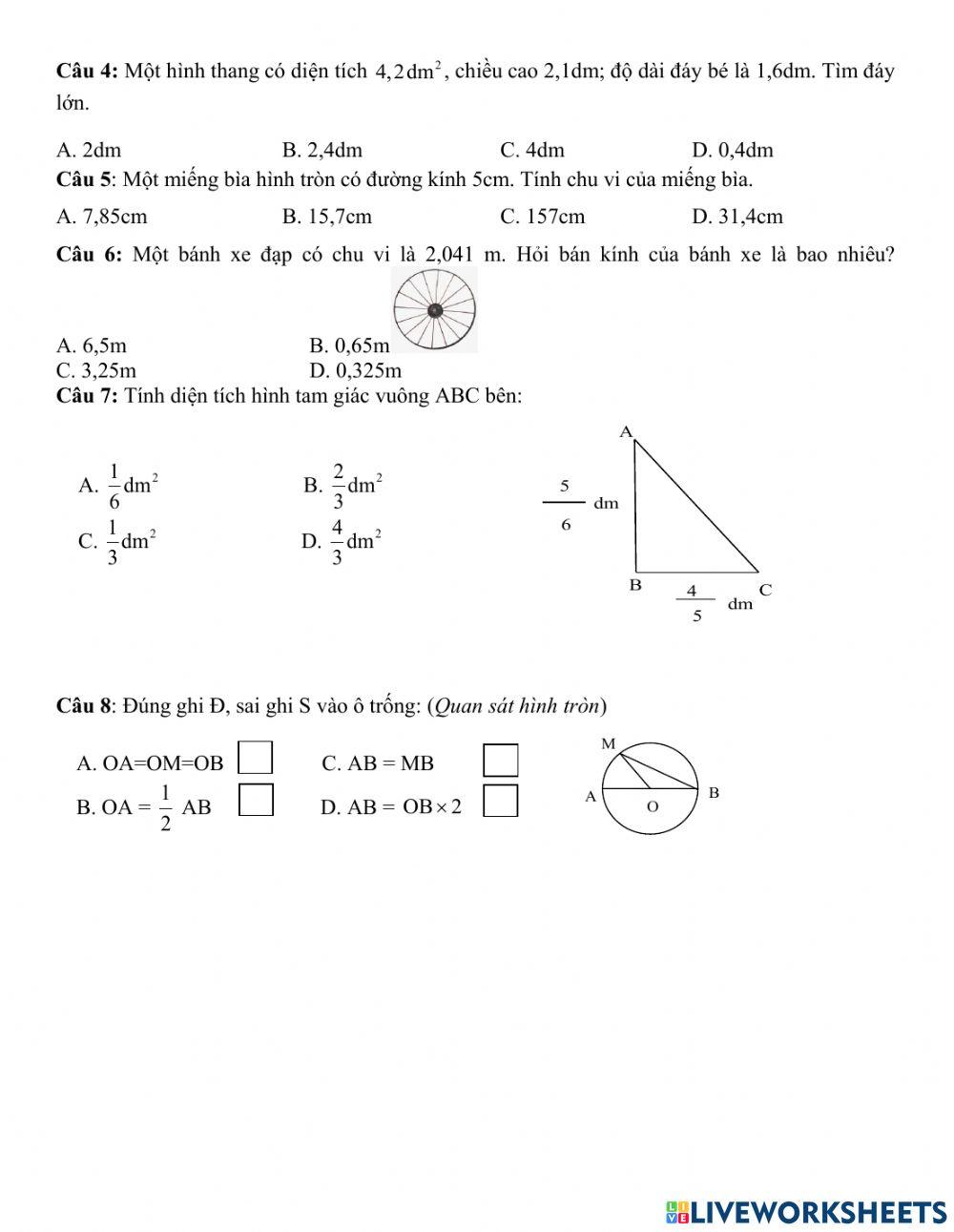 Phiếu cuối tuần 19 online