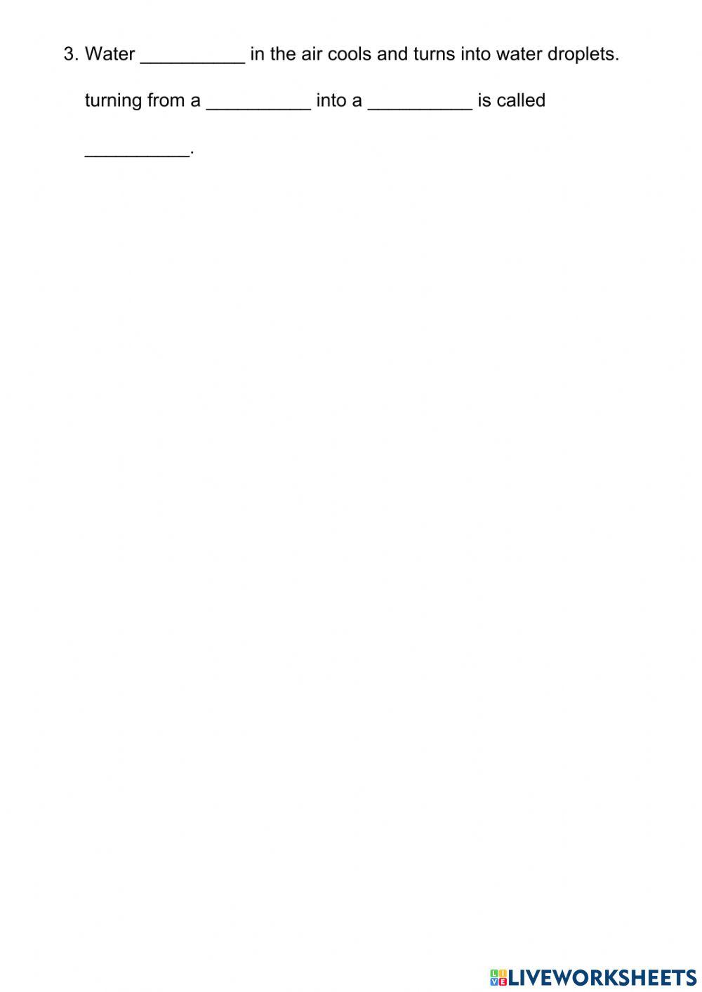 Unit 6 Evaporation VS Condensation Worksheet 2