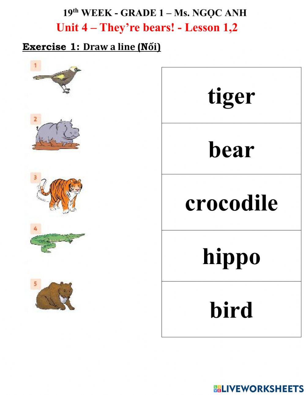 19th WEEK - GRADE 1 – Ms. NGỌC ANH