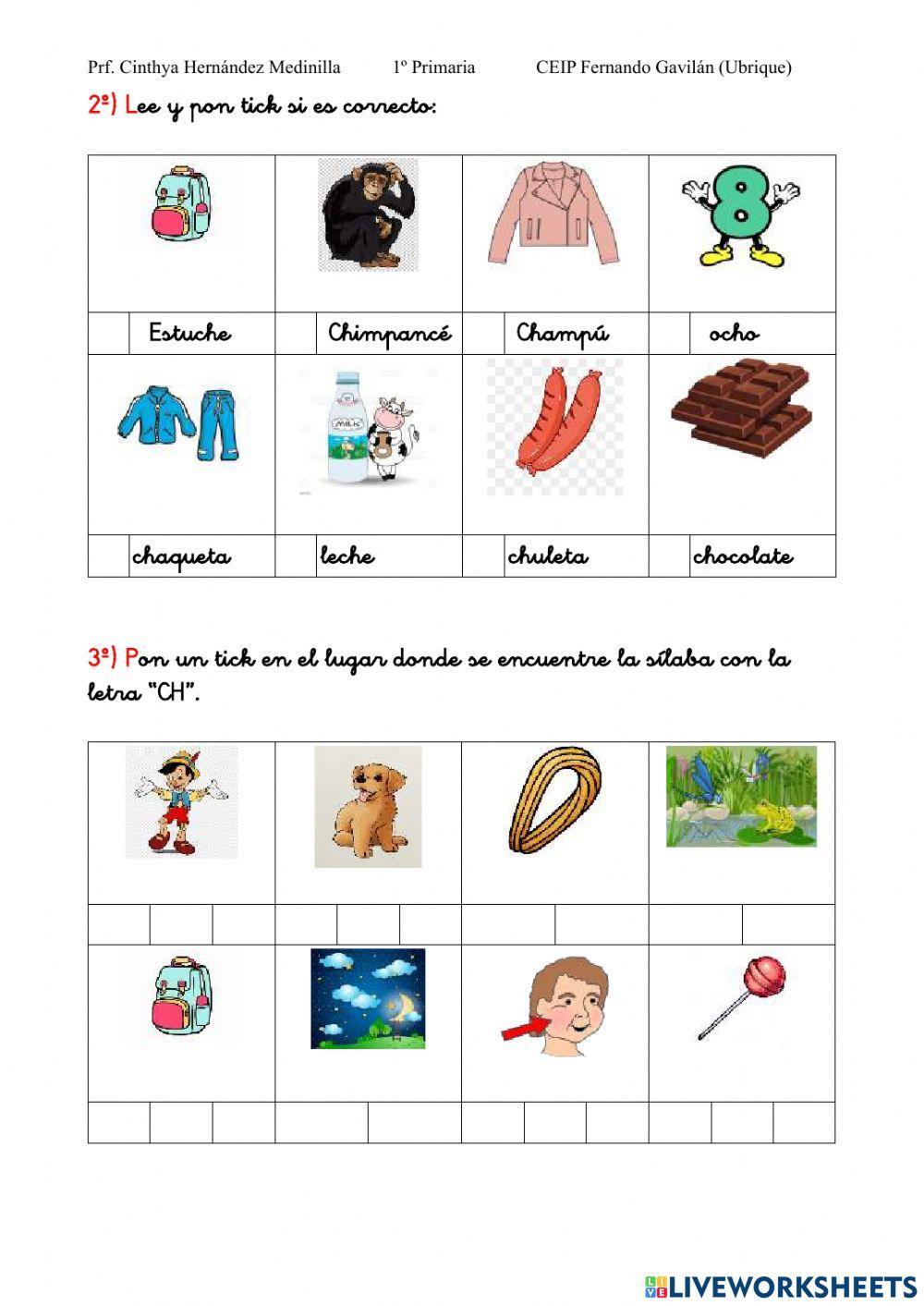 Letreando voy con...la letra CH