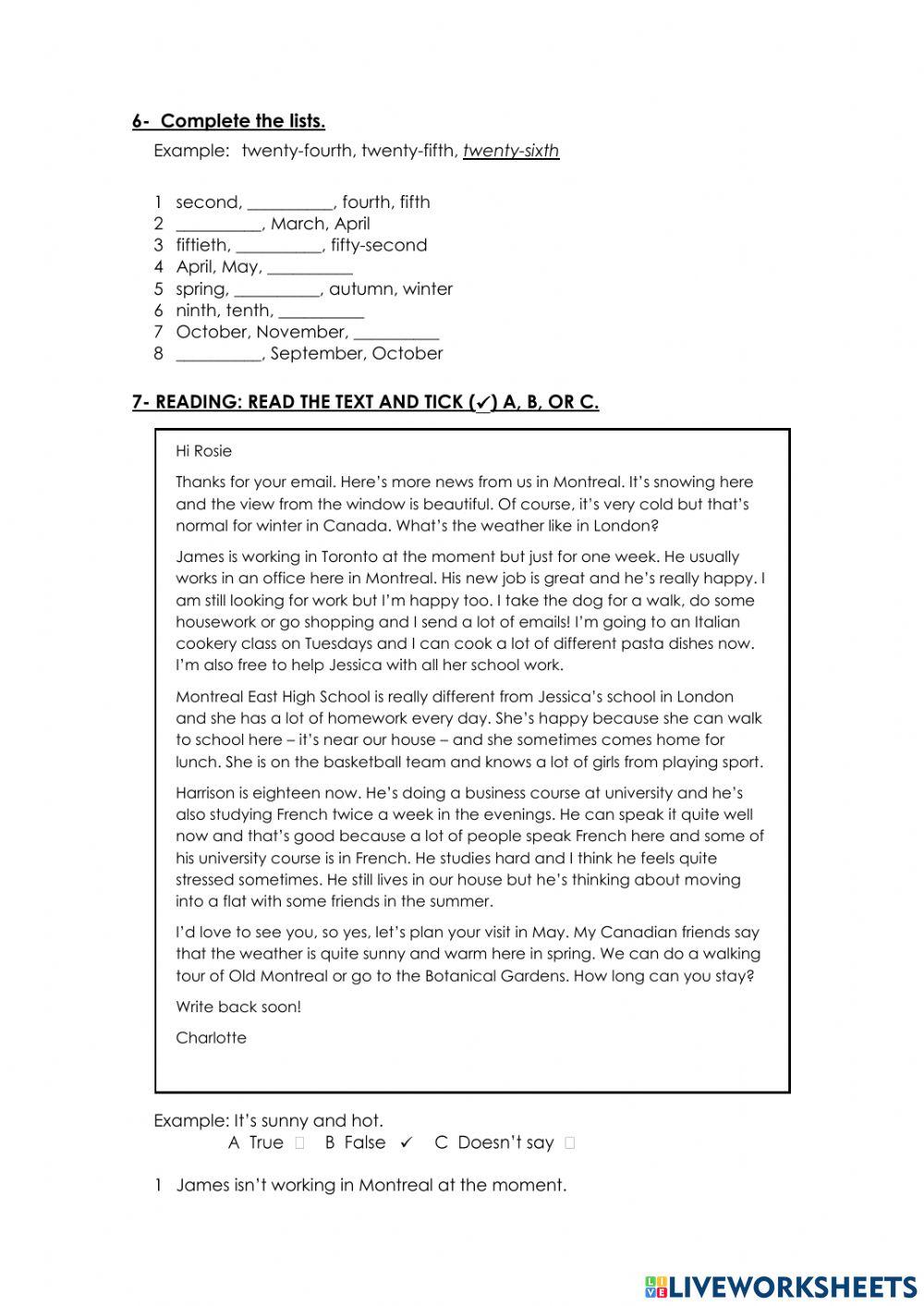 CBRE- Elementary Level- Test 4