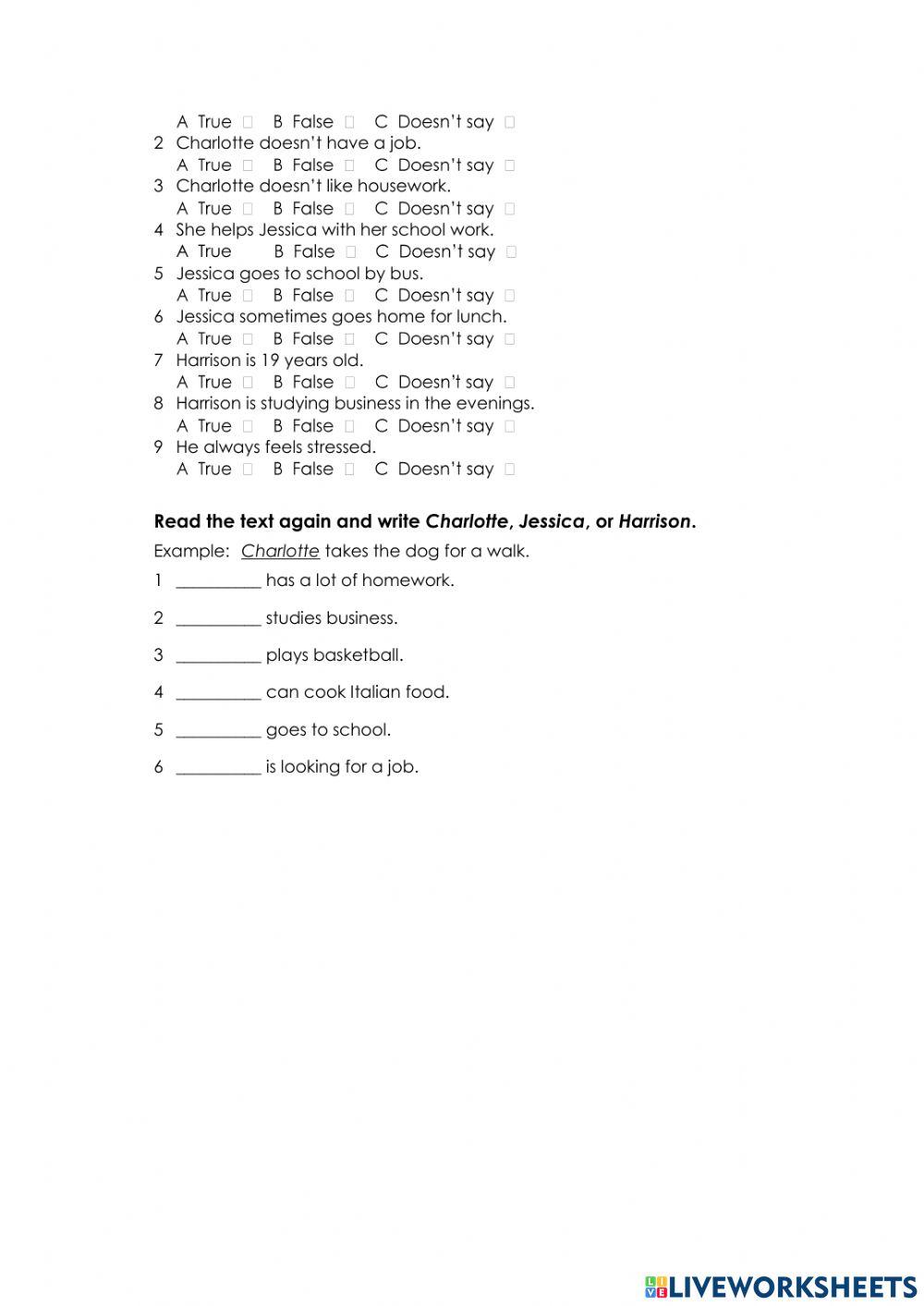 CBRE- Elementary Level- Test 4