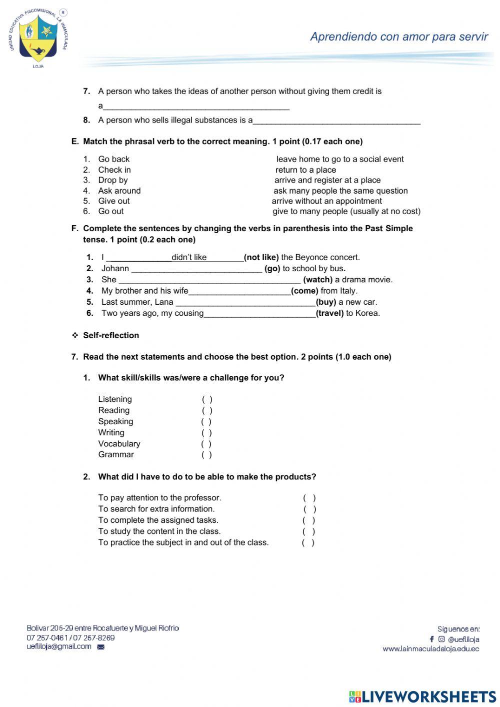 FIRST TERM EXAM 10 TH