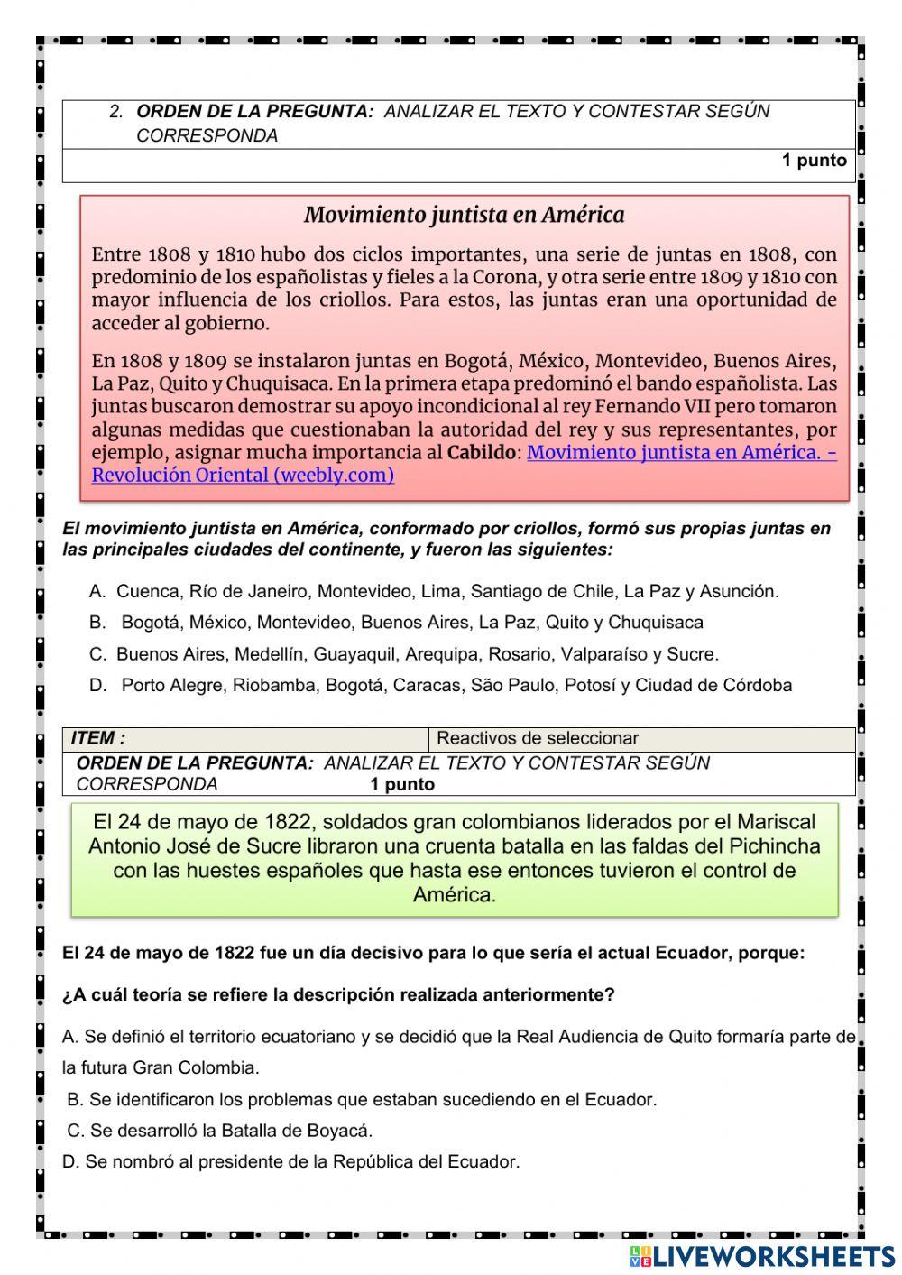Evaluaciòn ii parcial ii q sexto