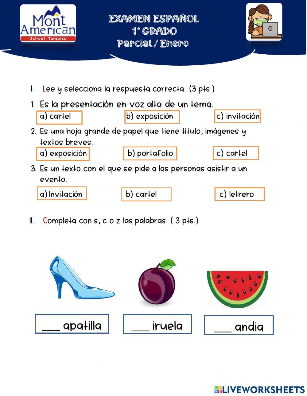 Evaluacion español