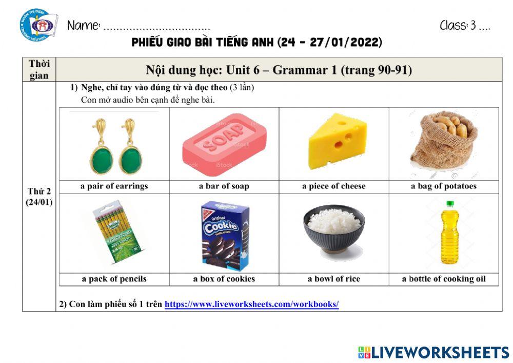 Phiếu giao bài tuần 26