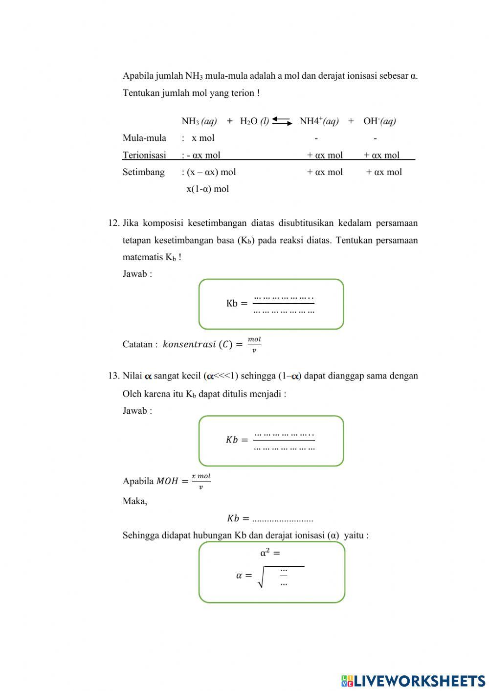 E-lkpd Lanjutan kekuatan asam-basa