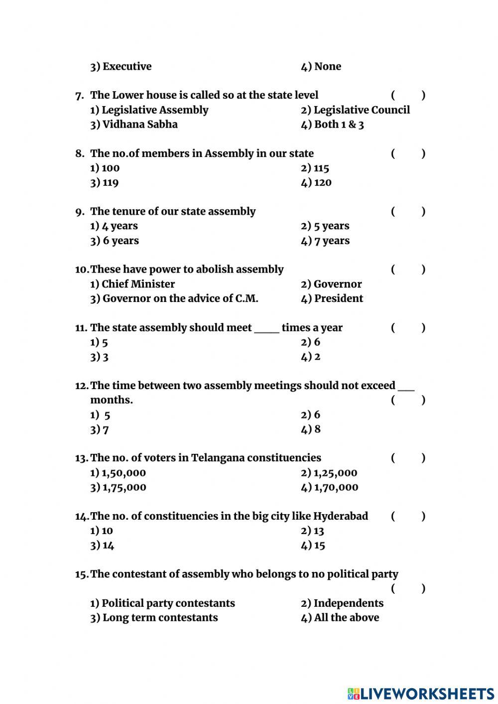 General Knowledge questions