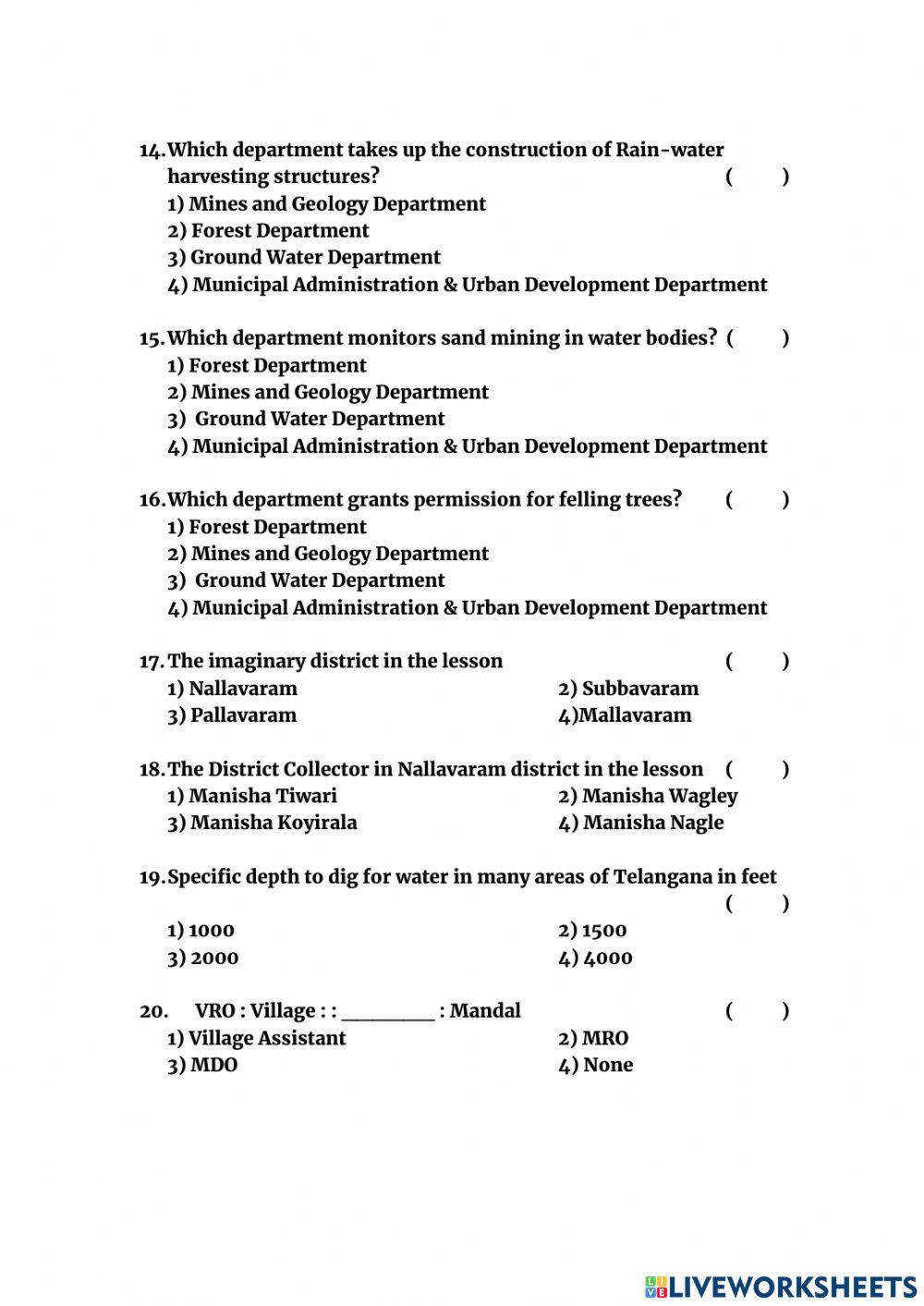 General Knowledge questions