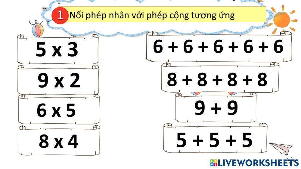 BTT2 - Tuần 19 - Phép nhân tiết 2