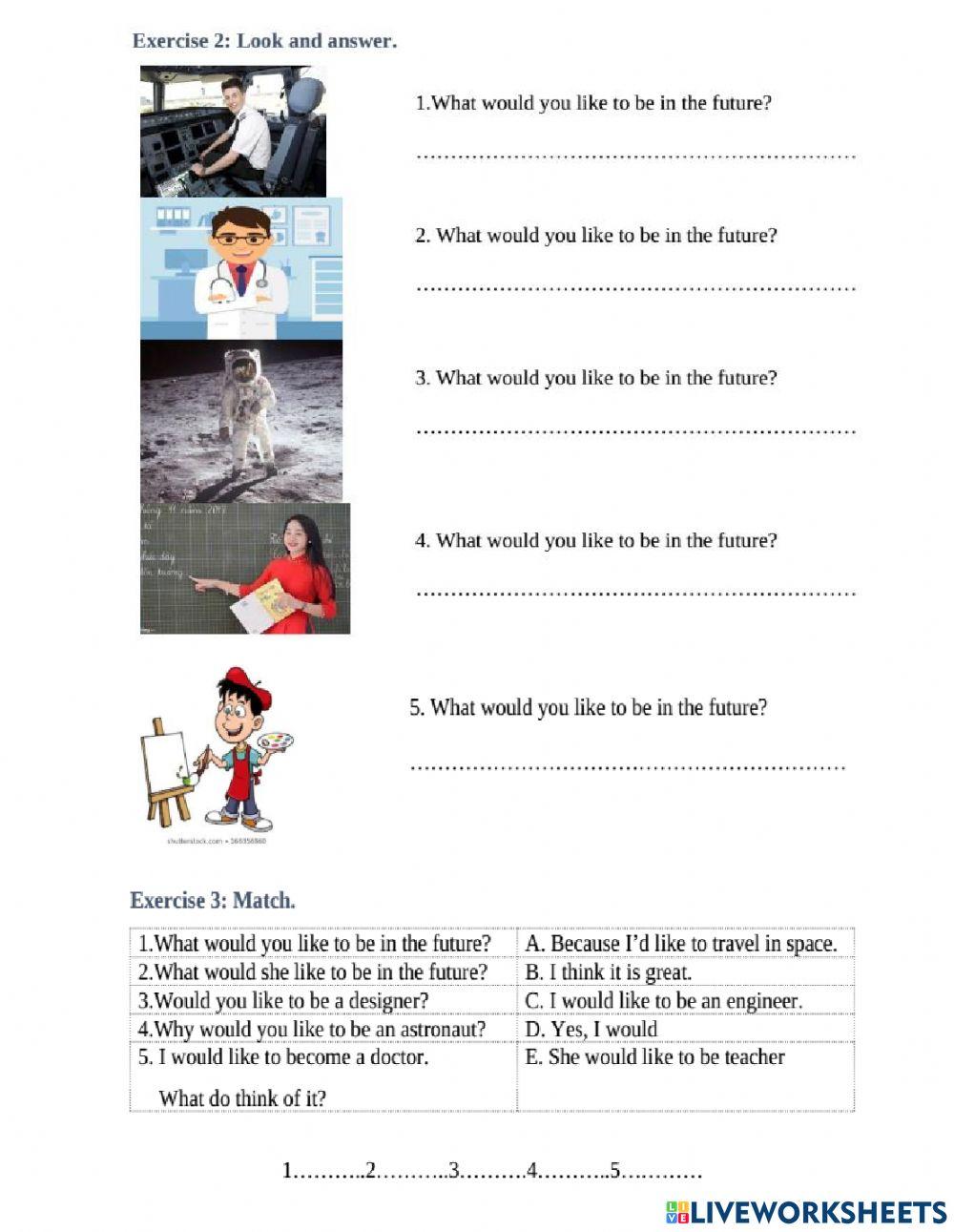 What would you like to be in the future?