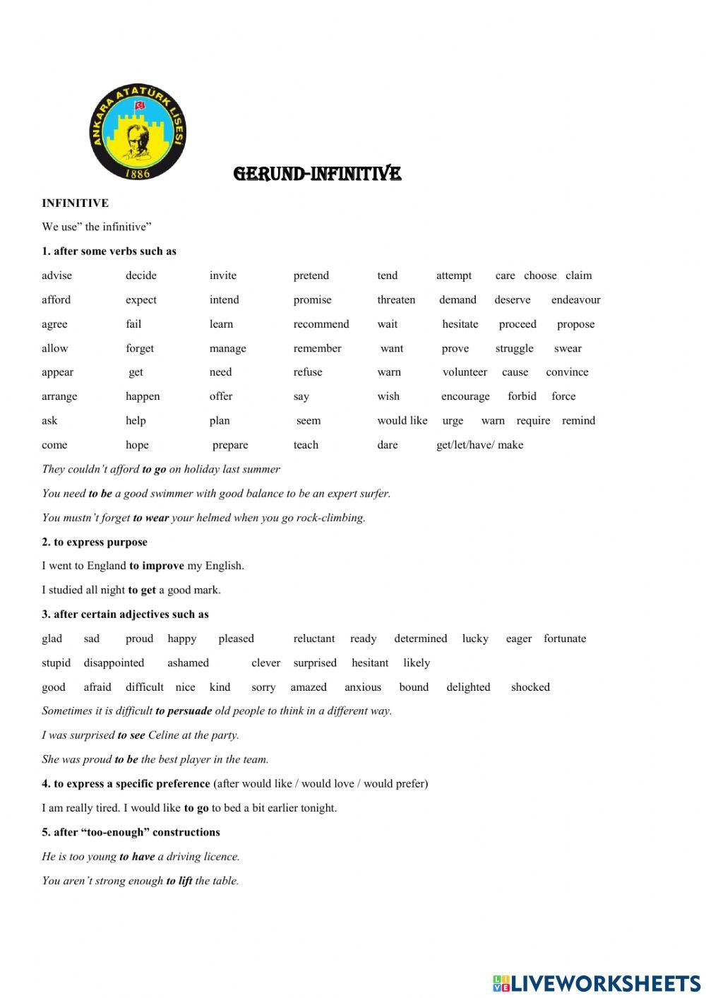 Gerund & infinitives-2