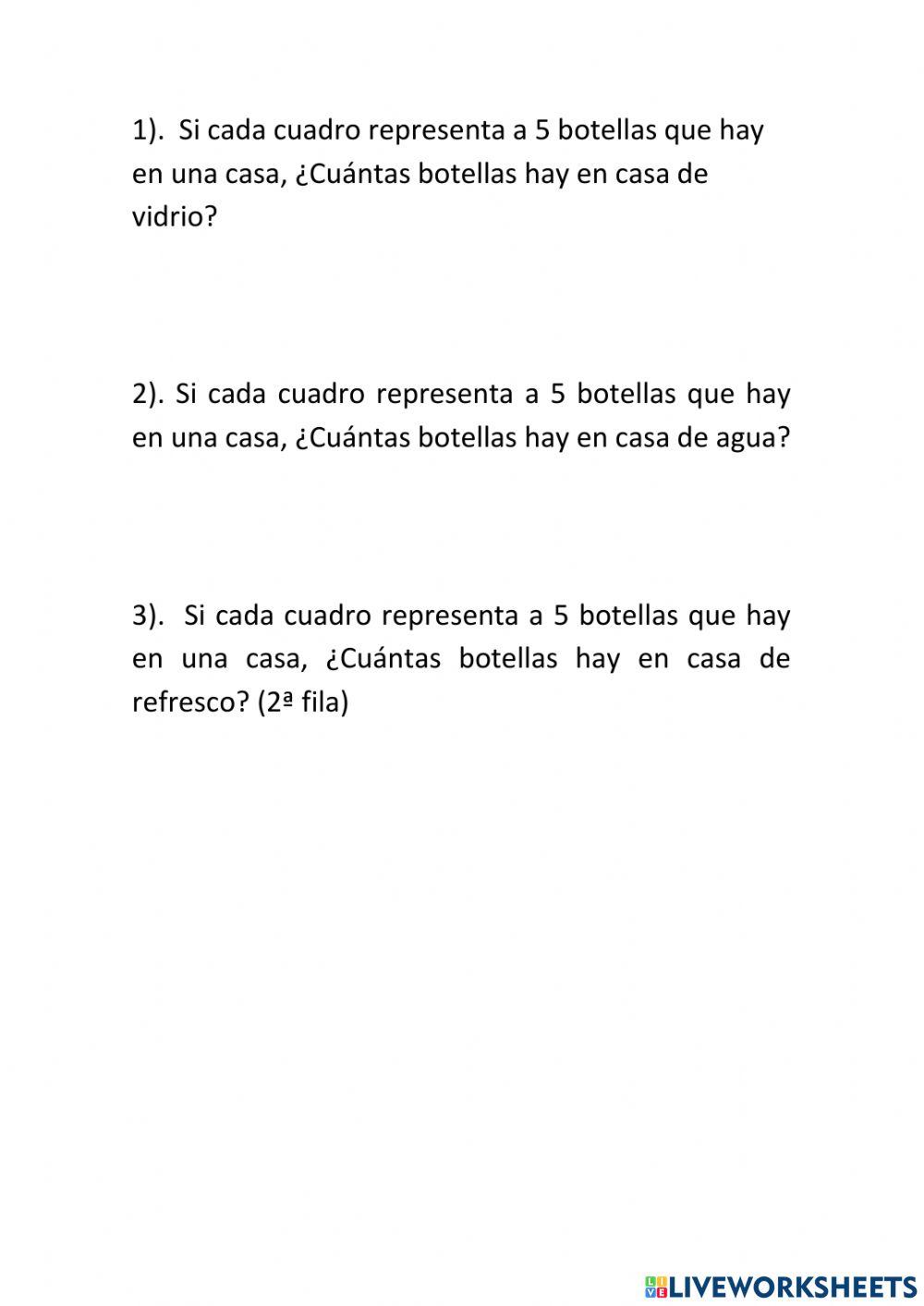 Pictogramas (tablas de números)