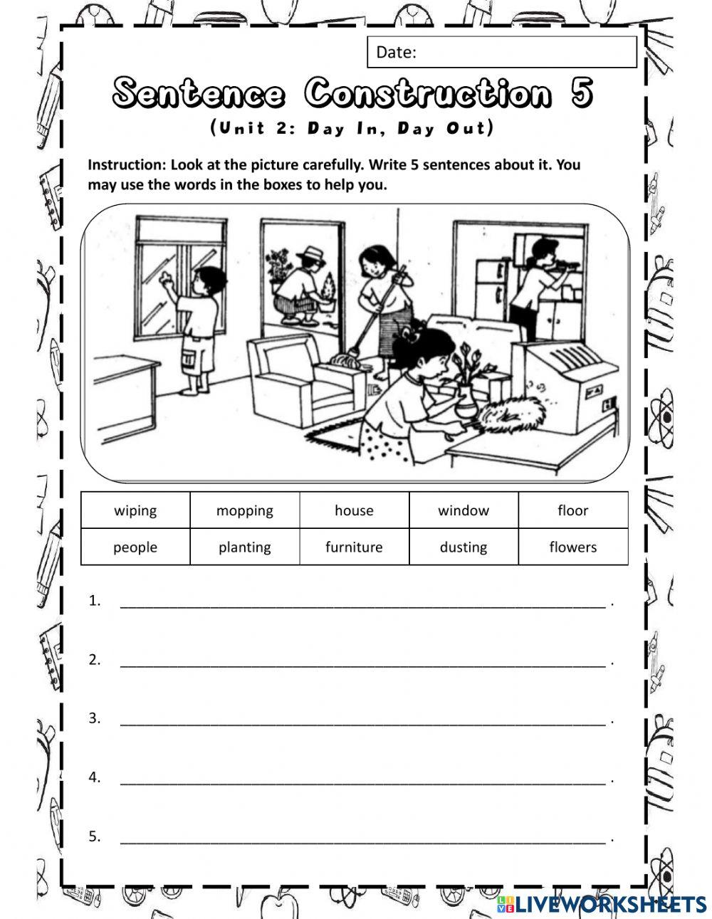 Sentence Construction 5