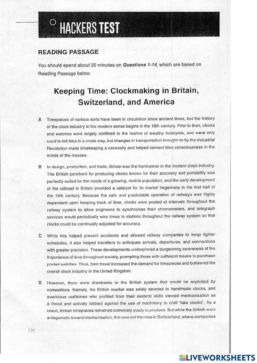 IELTS READING PRACTICE 8